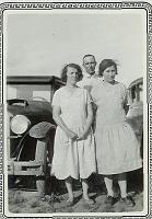  From left to right, Mary Moore Speed, wife of Charlie Speed, Perry Woodson Turner, husband of Bulah Speed Turner, and Bertie Hardin Speed, wife of Edward Lewis Speed.